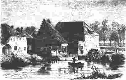 getijdenwatermolen Bergen op Zoom tekening